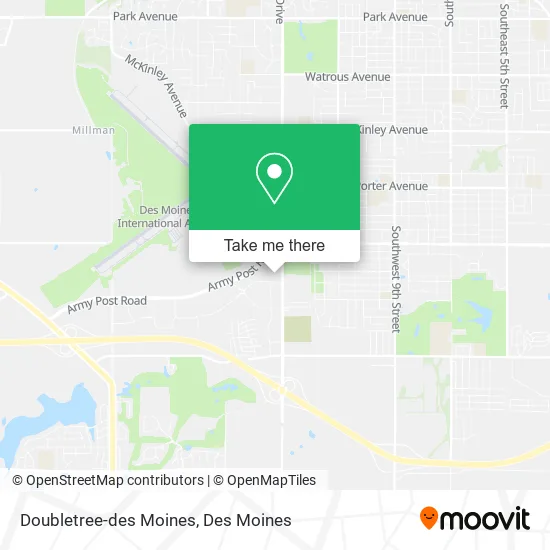 Mapa de Doubletree-des Moines