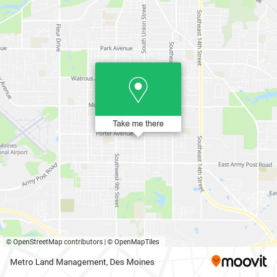 Metro Land Management map