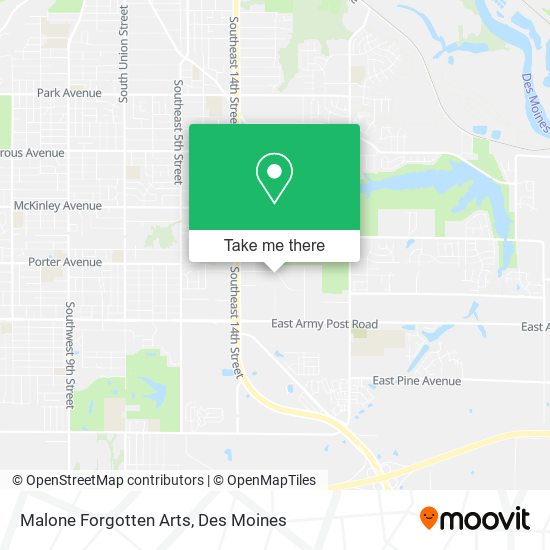 Malone Forgotten Arts map