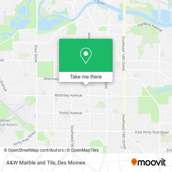 A&W Marble and Tile map