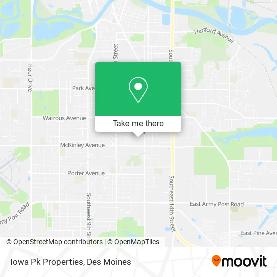 Iowa Pk Properties map
