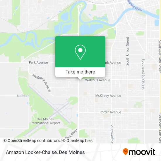 Amazon Locker-Chaise map