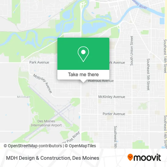 MDH Design & Construction map
