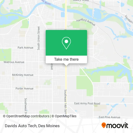 Davids Auto Tech map