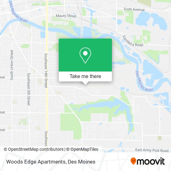 Woods Edge Apartments map