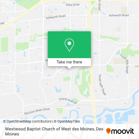 Mapa de Westwood Baptist Church of West des Moines