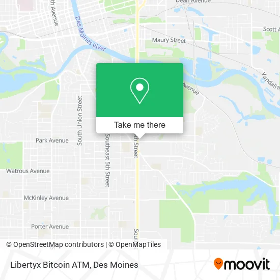 Mapa de Libertyx Bitcoin ATM