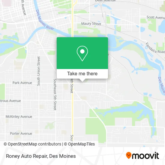 Roney Auto Repair map