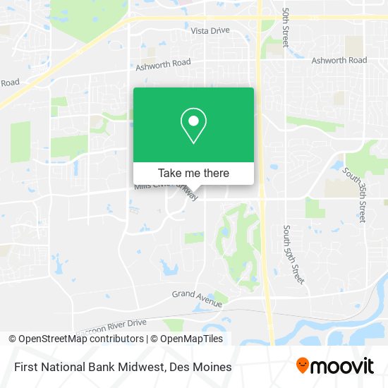 Mapa de First National Bank Midwest