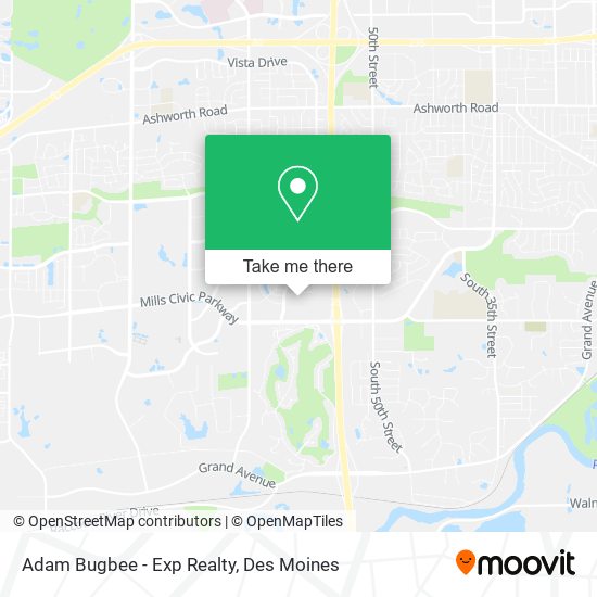 Adam Bugbee - Exp Realty map