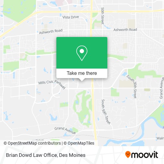 Brian Dowd Law Office map