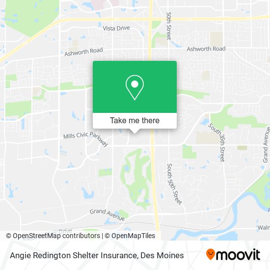 Angie Redington Shelter Insurance map