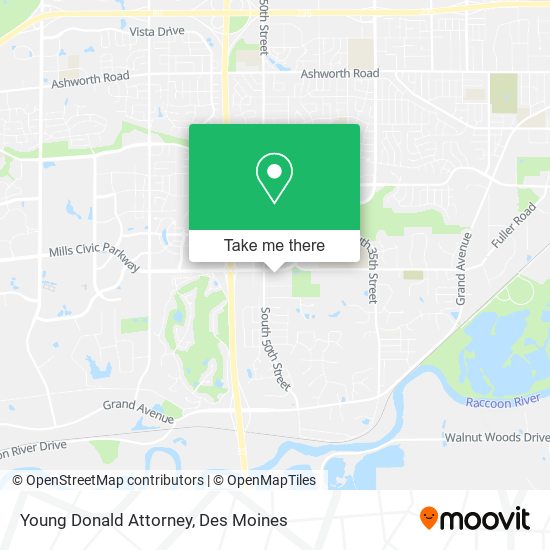 Young Donald Attorney map