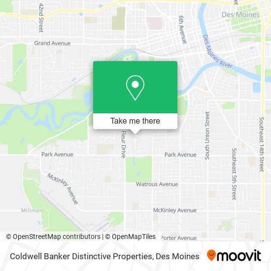 Coldwell Banker Distinctive Properties map