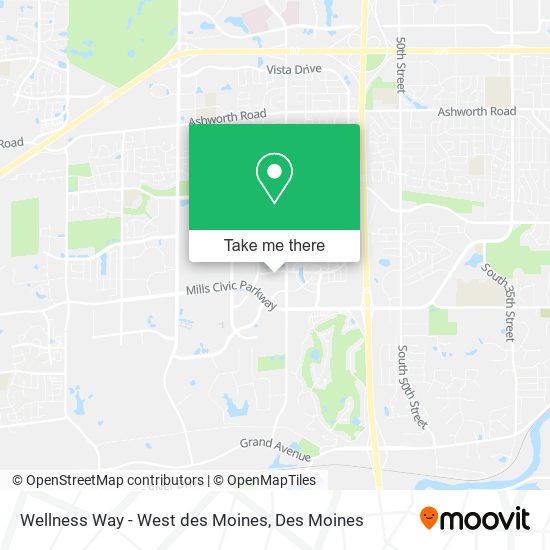 Wellness Way - West des Moines map