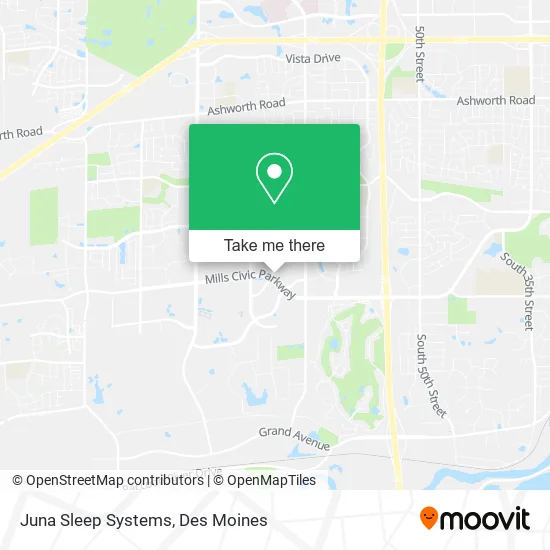 Juna Sleep Systems map