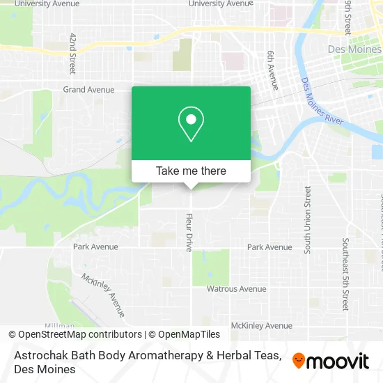 Mapa de Astrochak Bath Body Aromatherapy & Herbal Teas