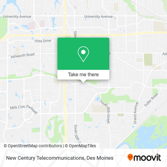 New Century Telecommunications map