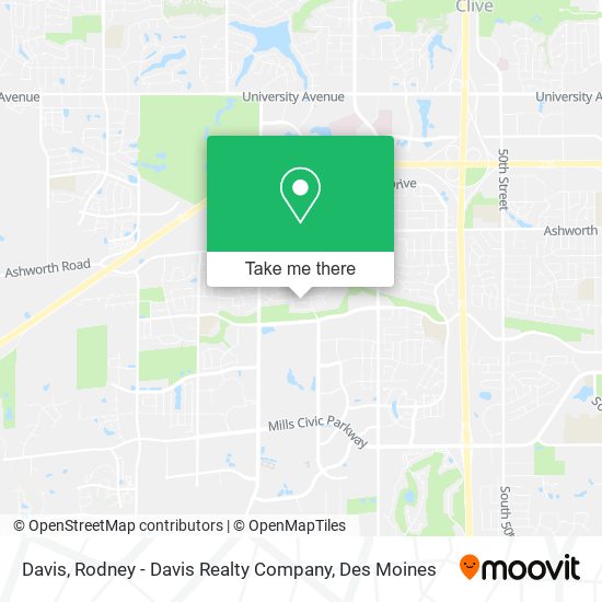 Davis, Rodney - Davis Realty Company map