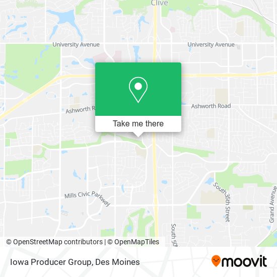 Mapa de Iowa Producer Group