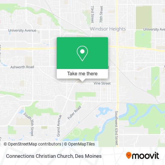 Connections Christian Church map
