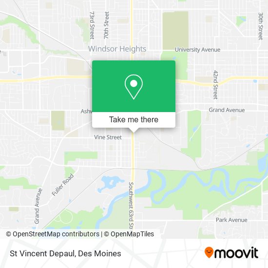 Mapa de St Vincent Depaul
