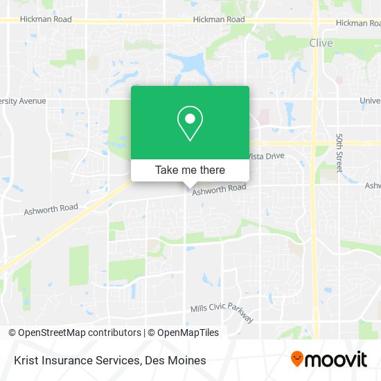 Mapa de Krist Insurance Services
