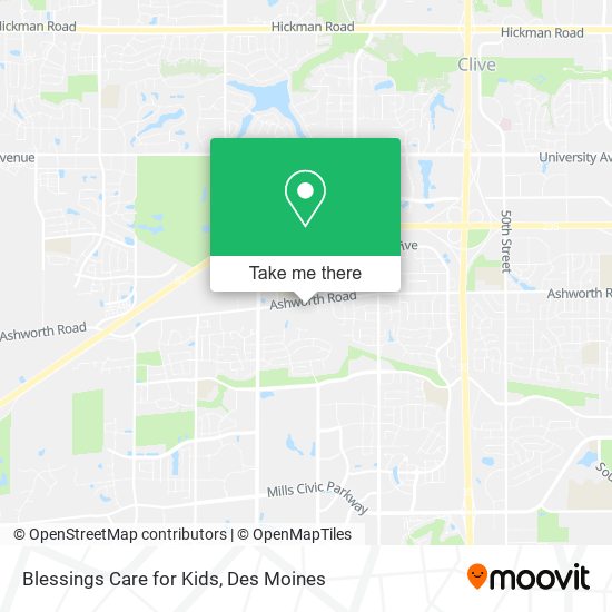 Blessings Care for Kids map