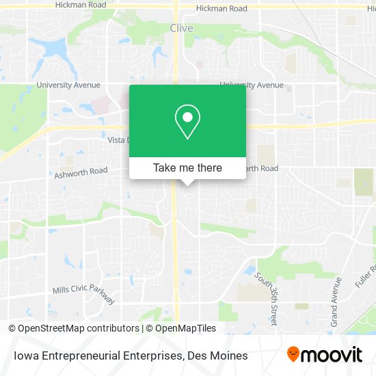 Mapa de Iowa Entrepreneurial Enterprises