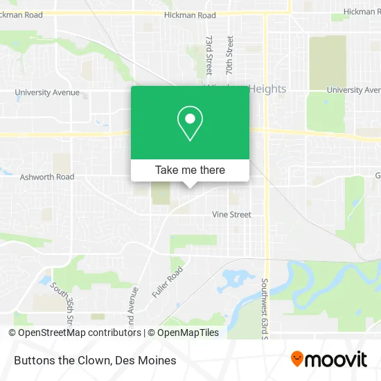 Buttons the Clown map