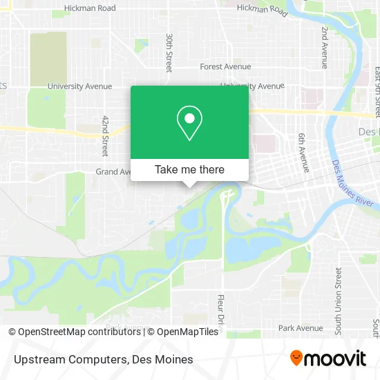 Upstream Computers map