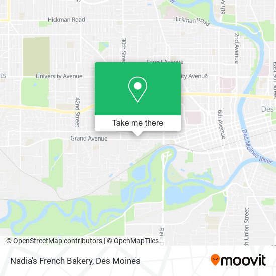 Nadia's French Bakery map