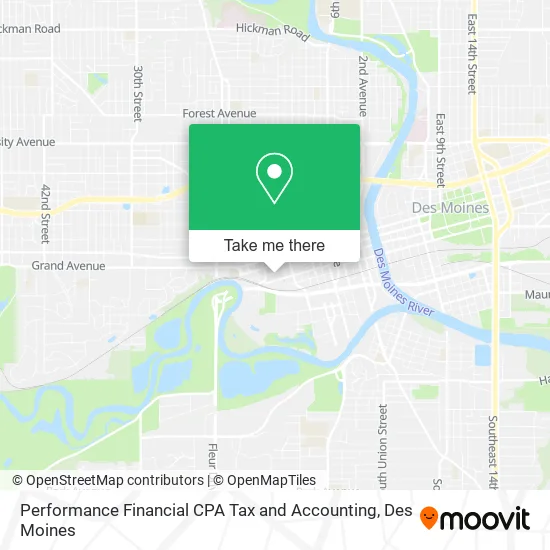 Mapa de Performance Financial CPA Tax and Accounting