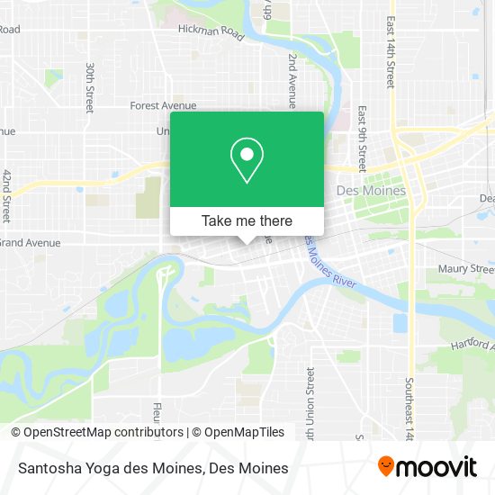 Santosha Yoga des Moines map