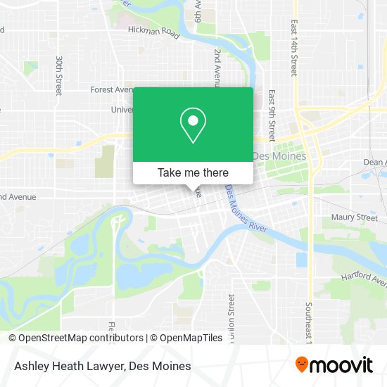 Ashley Heath Lawyer map