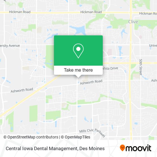 Central Iowa Dental Management map