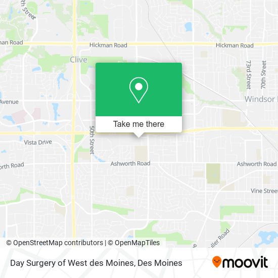 Mapa de Day Surgery of West des Moines