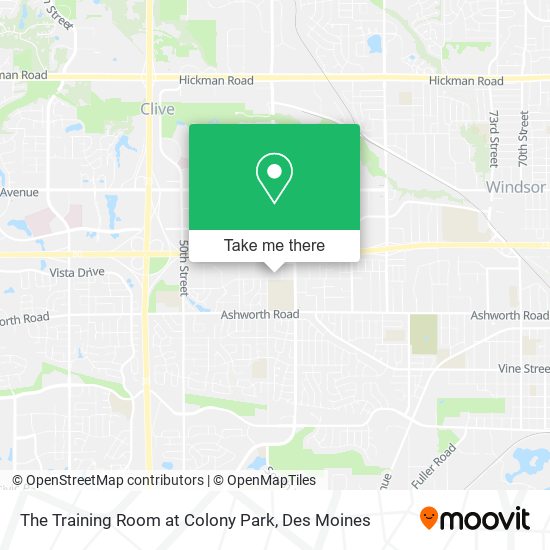 Mapa de The Training Room at Colony Park