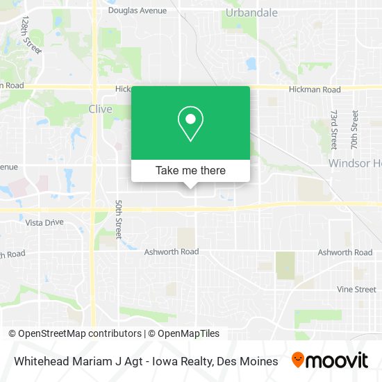 Mapa de Whitehead Mariam J Agt - Iowa Realty