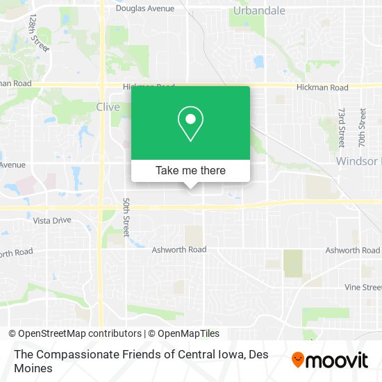 Mapa de The Compassionate Friends of Central Iowa