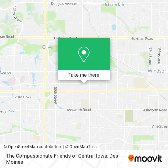 The Compassionate Friends of Central Iowa map