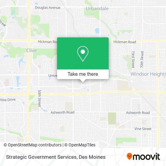 Strategic Government Services map