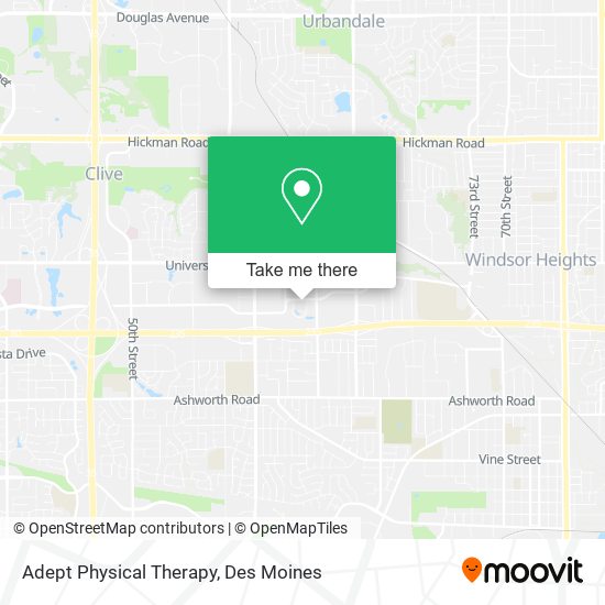 Adept Physical Therapy map