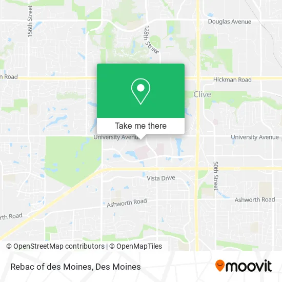 Rebac of des Moines map