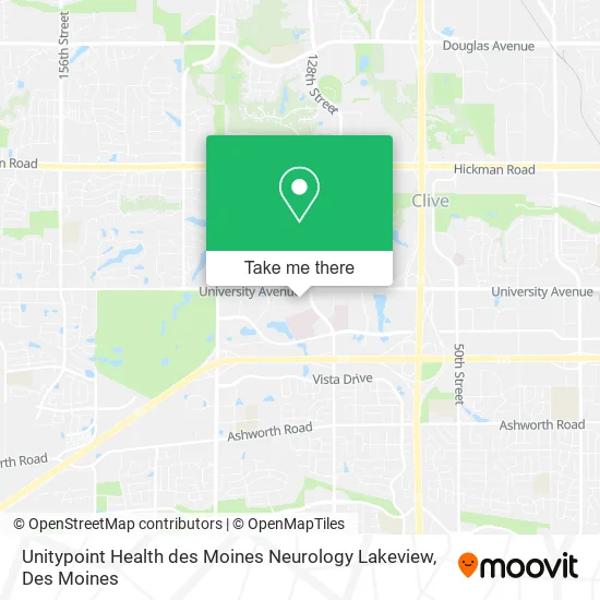 Unitypoint Health des Moines Neurology Lakeview map