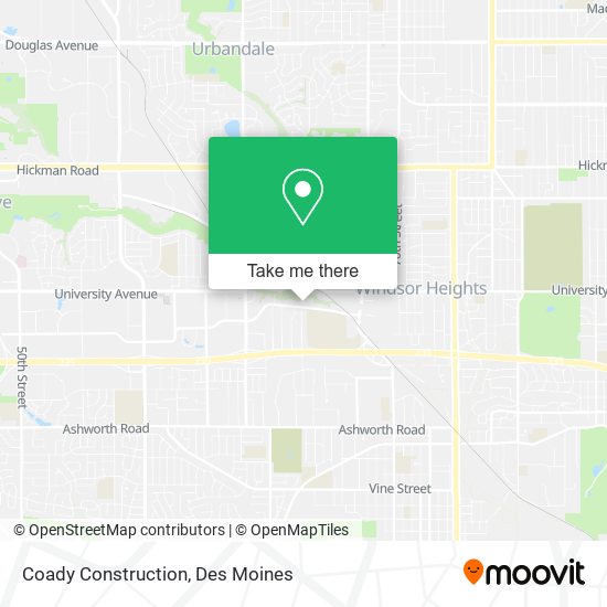 Coady Construction map