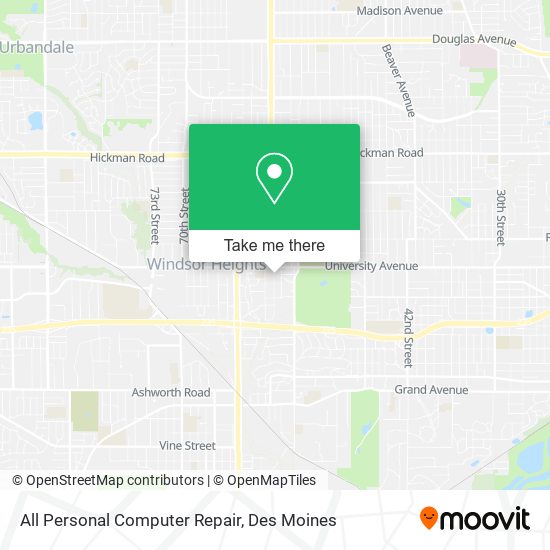 Mapa de All Personal Computer Repair