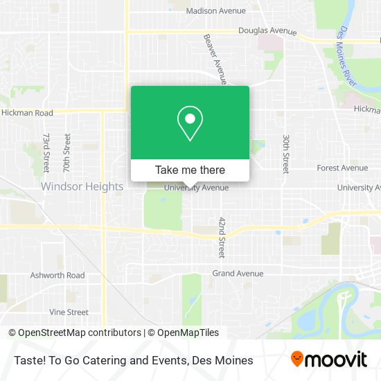 Taste! To Go Catering and Events map