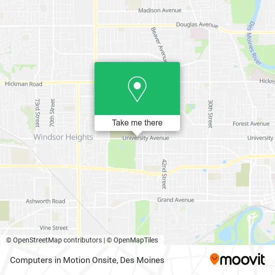 Computers in Motion Onsite map