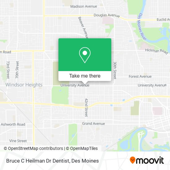 Bruce C Heilman Dr Dentist map